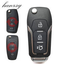 3 кнопки модифицированный чехол для ключей с дистанционным управлением Fob для Ford C max focus Fiesta Mondeo Connect автомобильный раскладной чехол для ключей HU101 Blade 2024 - купить недорого