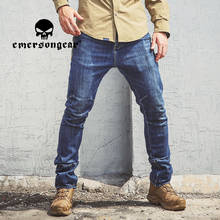 EMERSONGEAR-pantalones vaqueros tácticos con etiqueta azul para hombre, Pantalón de algodón, militar, para tiro, caza, Airsoft 2024 - compra barato