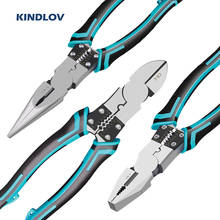 KINDLOV 7/8 Inch Combination Pliers Multitool Crimping Tool Wire Stripper Long Nose Pliers Cable Cutter Electrican Hand Tools 2024 - buy cheap