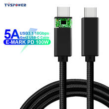 USB TYPE-C Multiple Connection Audio Cable E-MARK 5A PD 100W USB3.1 Gen2 10Gbps 4K Video Output Power Line for Computer MacBook 2024 - buy cheap