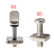 2sets M4 M5 Stainless Surf Fin Screws Plates Surfboard Longboard Screw Channel Sliding Fin Box Plate Smart Screw 2024 - buy cheap