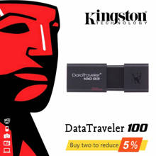 Original Kingston USB 3.0 Pen Drive 16GB 32GB 64GB 128GB USB Flash Mental Pendrive Stick Ring Memory Flash Memoria USB DT100G3 2024 - buy cheap