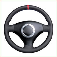 Artificial Leather Red Marker Steering Wheel Cover for Audi A2 8Z A3 8L Sportback A4 B6 Avant A6 C5 A8 D2 TT 8N S3 S4 RS 4 RS 2024 - buy cheap