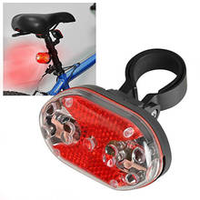 Водонепроницаемый велосипедный задний светильник Bi, задний фонарь для езды на велосипеде, 9 светодиодов, горный велосипедный предупреждающий световой сигнал светильник, велосипедный задний фонарь 2024 - купить недорого