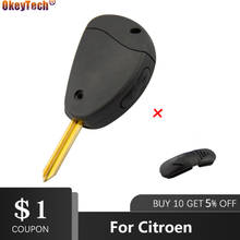 OkeyTech 2 Buttons New Remote Car Key Shell For Citroen Evasion Synergie Xsara Xantia Side Case Shell with Replacement Button 2024 - buy cheap