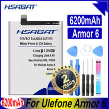 Hsabat bateria 6200mah para ulefone armor 6 6e 6s 2024 - compre barato