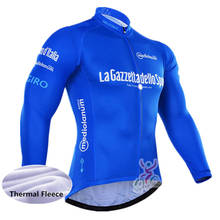 Men pro team ciclismo roupas inverno ciclismo camisa de lã térmica manga longa mountain bike jérsei roupas de bicicleta 2024 - compre barato