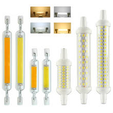 R7S Glass Tube COB Bulb Dimmable LED Ceramics 78MM 118MM  R7S Corn Lamp 12W 15W 20W J78 J118 SMD 2835 Replace Halogen Lampadas 2024 - buy cheap