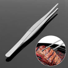 20cm/30cm Long Barbecue Food Tong Stainless Steel Straight Tweezer Toothed Tweezer Home Medical Garden Kitchen BBQ Tool 2024 - buy cheap