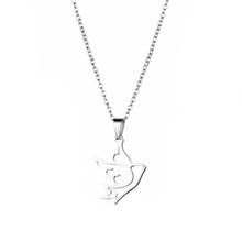 Stainless Steel Hollow Lucky Flying peace dove bird swallow Pendant Chain Necklace Love Woman Mother Girl Gift Wedding Jewelry 2024 - buy cheap