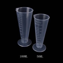 Measuring Cup Transparent Plastic Cone Measuring Cup Laboratory Kitchen Measure Accessories 50ml/100ml  2024 - buy cheap