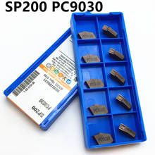 100 pieces SP200 PC9030 cutting blade lathe turning tool CNC carbide tool turning grooving blade SP200 2024 - buy cheap