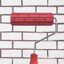 7 Polegada rolo de pintura imitação tijolo padrão de gravação rolo diy decoração da parede casa diy pintura rolo arte escova 2024 - compre barato