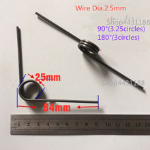 2Pcs/lot 90/180degree 2.5*25*84mm steel Strong Torsion Spring Hardware DIY Tools 2024 - buy cheap