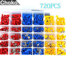 720Pcs Assorted Insulated Electrical Wire Terminals Crimp Connector Spade Set Red Yellow Blue 2024 - buy cheap