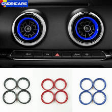 Adesivos decorativos para saída de ar condicionado central para audi a3 8v 2013-2019 2024 - compre barato