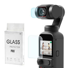 Protetor de lente de câmera para osmo pocket 2, protetor de lente de vidro anti-arranhão anti-rachadura hd temperado osmo pocket 2 acessórios 2024 - compre barato