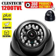 Preço baixo venda 1/3cmos real 1200tvl hd cctv câmera dome de segurança interna IR-CUT laser led infravermelho visão noturna segurança vidicon 2024 - compre barato