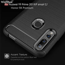 Case For Huawei Honor 9X Premium Case Shockproof Bumper Carbon Fiber Cover For Huawei Honor 9X Premium Cover Honor 9X Premium 2024 - buy cheap