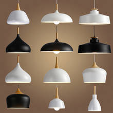 LED Hanglamp Vintage Loft Pendant Lights/Pendant Lamps Aluminum Suspension luminaire Wood Hanging Lightings Kitchen 2024 - buy cheap
