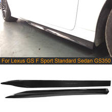 Carbon Fiber Car Side Body Skirts Lips for Lexus GS F Sport Standard Sedan 4 Door GS350 2012-2015 Car Bumper Side Skirts Apron 2024 - buy cheap