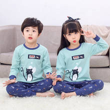 TUONXYE Boys Girls Toddler Pajamas Set Children Black Cats Cotton Kids Long Sleeve Pijama Baby Sleepwear Clothing Nightwear 2024 - buy cheap