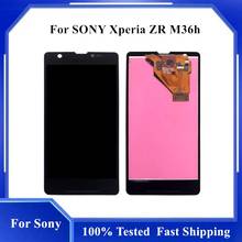 4,6 "для SONY Xperia ZR M36h C5502 C5503 дисплей с сенсорным экраном дигитайзер сборка Замена для SONY ZR ЖК-дисплей 2024 - купить недорого