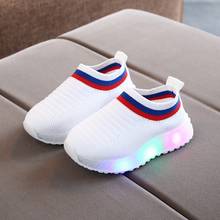 Children Shoes Kids Baby Girls Boys Mesh Led Luminous Sport Sneakers Autumn Casual Kids Toddler Shoes Breathable Led Light Shoes 2024 - buy cheap