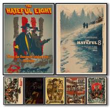 24 Designs Quentin Movie The Hateful Eight Kraftpaper Poster Home Decal Art Painting Wall Sticker for Coffee House Bar 2024 - buy cheap