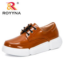 ROYYNA 2021 New Designers Popular Casual Shoes Women Breathable Comfortable Vulcanize Shoes Ladies Platform Lace Up Footwear 2024 - buy cheap