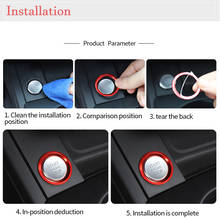 Car Engine Start/Stop Lgnition Button Knob Cover Trim Sticker for Audi C7/Q5 /8R 2024 - compre barato