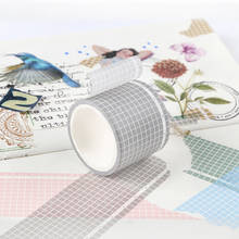 3.5cm x 5M  basic grid paper washi tape, notebook diary planner diy scrapbooking sticker tape decorative masking tape 2024 - buy cheap
