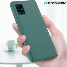 Keysion-capa de silicone líquido para celular, macia e à prova de choque, para samsung galaxy s20 ultra s10 plus note 10 lite 2024 - compre barato