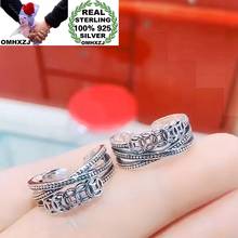 OMHXZJ Wholesale XR172 European Fashion Fine Woman Man Party Birthday Wedding Gift Vintage Coin 100% 925 Sterling Silver Ring 2024 - buy cheap