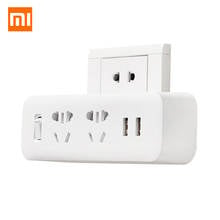 Xiaomi Mijia Power Strip Converter Portable Plug Travel Adapter for Home Office 5V 2A 2 Sockets 2 USB Fast Charging 2024 - buy cheap
