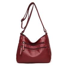 Female Soft Leather Shoulder Bag 2020 Crossbody Bags for Women Leather Messenger Bags Sac A Main Vintage Bag for Girls and Purse 2024 - buy cheap