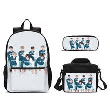Kpop bantan mochila escolar grupo, bolsa para escola com comida adolescentes meninas viagens casual laptop mochila infantil 2024 - compre barato