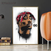Infamous B.I.G Biggie Smalls Tupac Shakur, Постер Rap King 2PAC, парусиновая живопись, хип-хоп, музыка, печатные картинки, декор для спальни 2024 - купить недорого