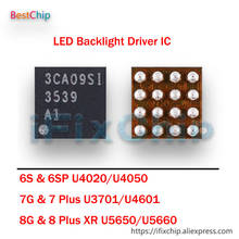 50 шт./лот U4020/U4050/3539/U3701/U4601/U5650 U5660/LM3539A0 чип для iPhone 6S/6S plus/7 plus/8/XR светодиодная подсветка задняя подсветка IC 2024 - купить недорого