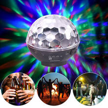 New Sound Activated Rotating Disco Ball DJ Party Lights 10W LED RGBWHY LED Stage Lights For Christmas Wedding sound party lights 2024 - buy cheap