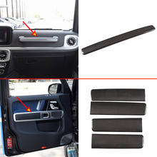 Embellecedor de cubierta de manija de Panel de guantera para puerta de coche, de carbono Real, para Mercedes Benz Clase G W463 2019-2020, accesorios interiores 2024 - compra barato