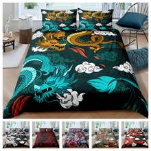 New Pattern 3d Digital Dragons Printing Duvet Cover Set 1 Quilt Cover + 1/2 Pillowcases Single Twin Double Full Queen King 2024 - buy cheap