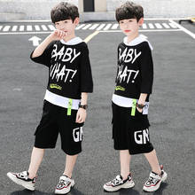 Teenage Summer Boys Outfits Sets Kids Clothes Boy Sport Suits Short Sleeve T Shirt & Pants Casual 4 5 6 7 8 9 10 12 14 Years 2024 - buy cheap