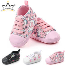 Cute Unicorn Baby Shoes Boy Girl Sneakers Winter Autumn Warm Soft Bottom Anti Slip Newborn Shoes Toddler Enfant First Walkers 2024 - купить недорого