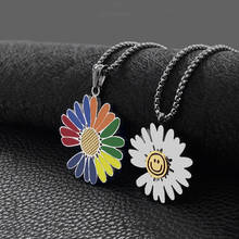 Fashion flower ornaments simple men's and women's clavicle chain wild pendant necklace 2024 - buy cheap