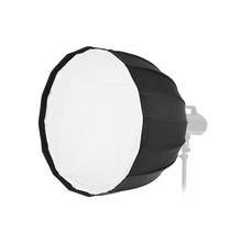 Портативный параболический зонт-софтбокс Andoer 70 см 16 стержней для Bowens Mount Studio Flash светильник для Aputure COB/Godox AD600B 2024 - купить недорого