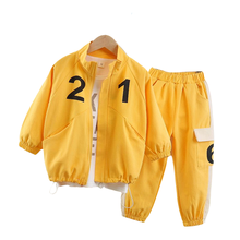 Spring Autumn Infants Cartoon Clothing Boy Baby Girls Casual Clothes Children Letter Jacket T Shirt Pants Kid Fashion Tracksuits 2024 - buy cheap