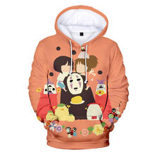 Hot Anime Spirited Away 3D Hoodies Women/Men  Fashion Hoodies Casual Harajuku Sweatshirt 3D Hooded Print Spirited Away Pullover 2024 - buy cheap