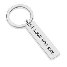 Oeinin Charms Key Chain Man I LOVE YOU 3000 Keychain Bags Lovers Letter Color Keyring Stainless Pendant Arrtracive Llaveros 2024 - buy cheap