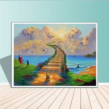 Wall Art Road To Dog Paradise Home Decoration Modern Painting Home Decor Canvas Painting Posters and Prints Labrador Paris 2024 - buy cheap